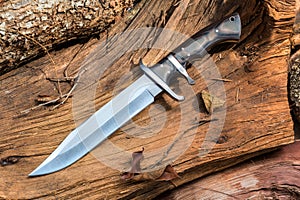 Knife buschcraft for survival, adventure and wilderness life.
