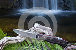 Knife for bushcraft and survival in the wild