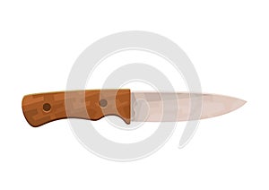 Knife camping element vector illustration outdoor tourism travel trip