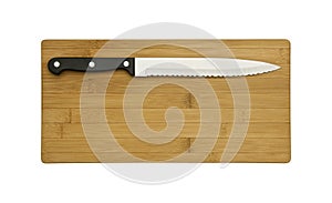 Knife on the chopping board