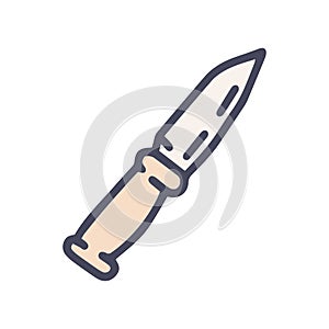 knife color vector doodle simple icon design