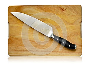 Knife and cutting board