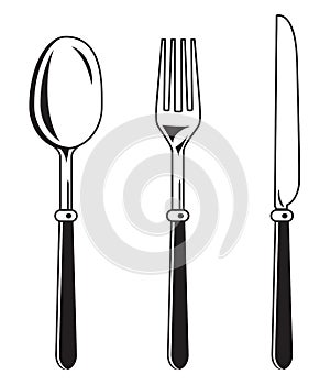 Knife, fork spoon