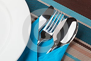 Knife, Fork, Spoon and plate