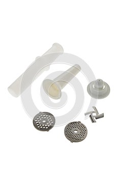 Knife and grates for electric meat grinder for grinding and chopping food