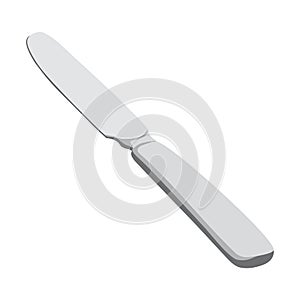 Knife isolated on white background illustration