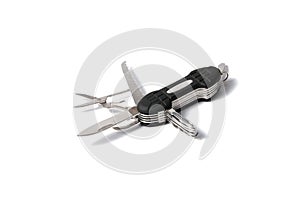 Knife multi tool, on white