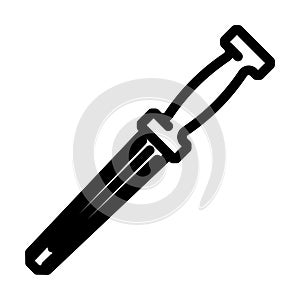 knife sharpener line icon vector illustration