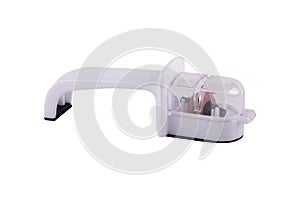 Knife sharpener over white background