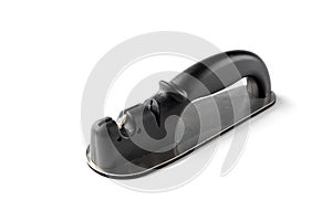 Knife sharpener on white background.