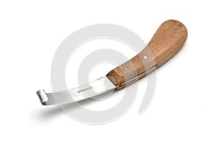Knife for trimming animal hoof photo