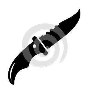 Knife weapon vector icon