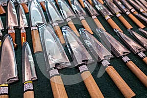 Knifes for sale in Tsukiji Fish Market, Japan