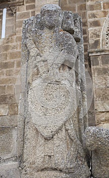 Knight of Alcantara stone effigy, Caceres, Spain