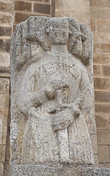 Knight of Alcantara stone effigy, Caceres, Spain