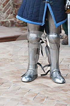 knight armor, foot protection