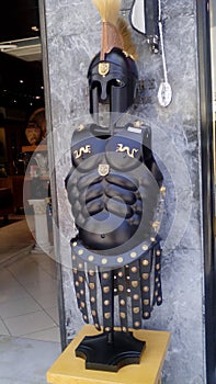 Knight armor with helmet
