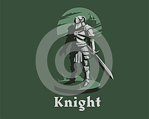 Knight armor sword