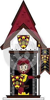 Knight at Castle Guardpost