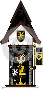 Knight at Castle Guardpost