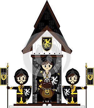 Knight at Castle Guardpost