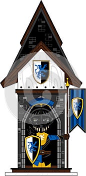 Knight at Castle Guardpost