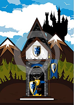 Knight at Castle Guardpost