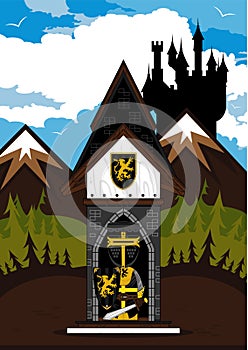 Knight at Castle Guardpost