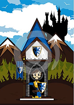 Knight at Castle Guardpost