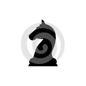 Knight chess icon. Vector illustration, flat design photo