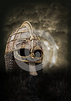 Knight helmet poster