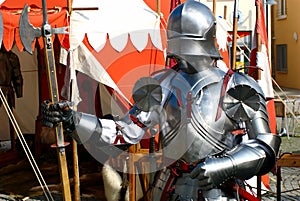 Knight with his Armour