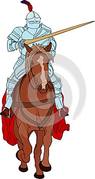 Knight on horse