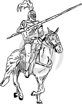 Knight on horse