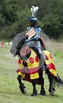 Knight at the Medieval Joust competition