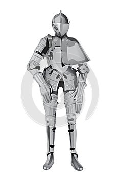 Knight in metal armor