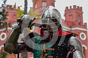 Knight posing  guard chivalry protection brave  power photo