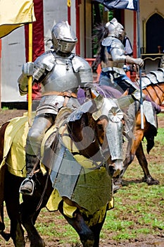 Knight at renaissance fair