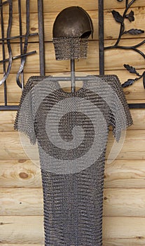Knight`s chain mail.