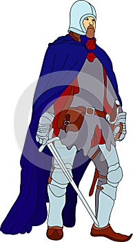 Knight with scimitar