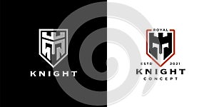 Knight shield logo icon