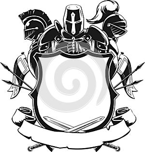 Knight & Shield Silhouette Ornament