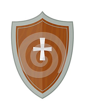 Knight shield vector illustration.