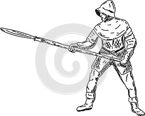 Knight with spear