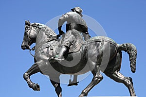 Knight statue in Venice