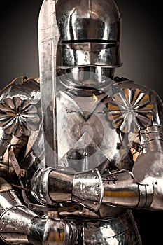 Knight wearing armor