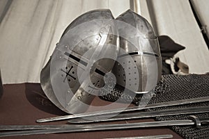 Knightly weapon and armour