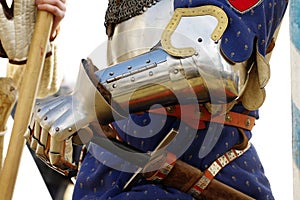 Knights armor hand protection