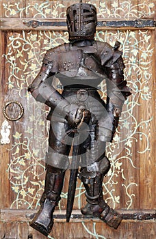 Knights armor of the Middle Ages