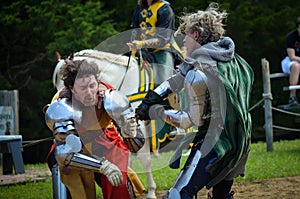 Knights Dueling at Renaissance Festival